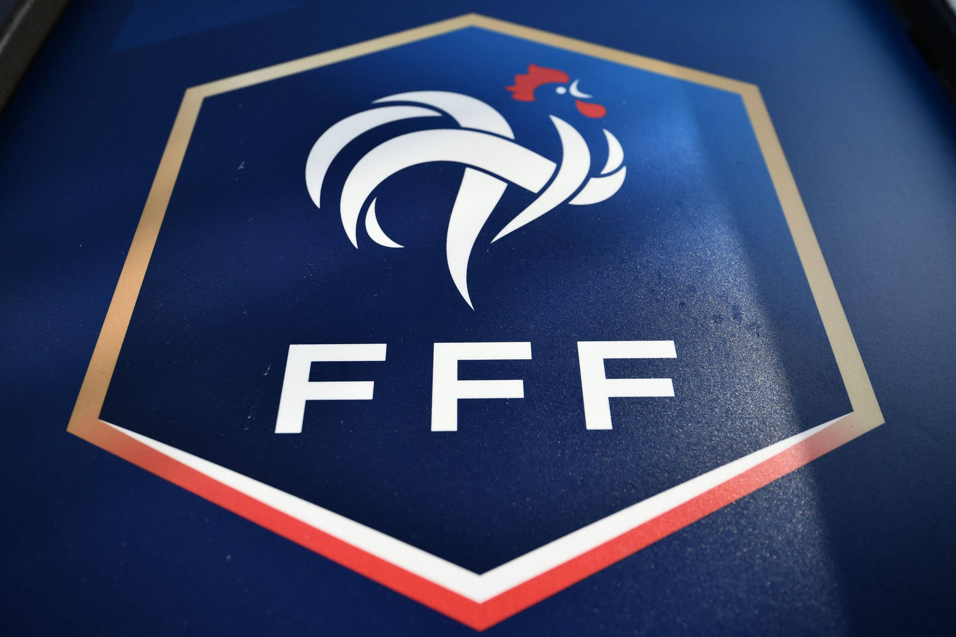 France National Football Team Printed Logo Wallpaper