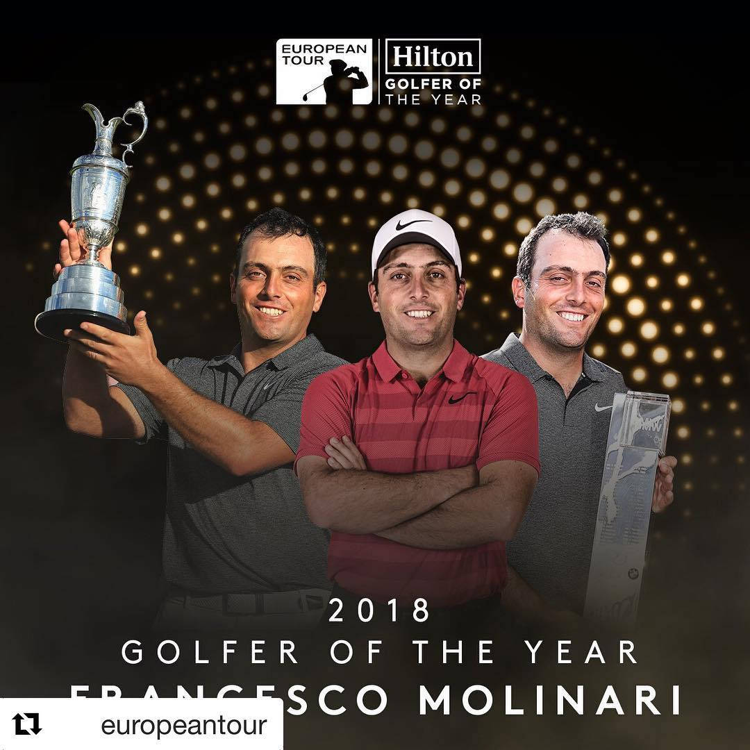 Francesco Molinari 2018 Golfer Årets Tapet Wallpaper