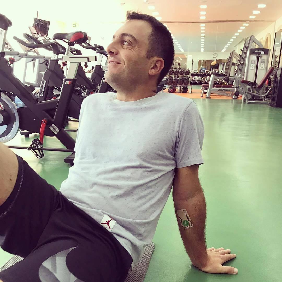Francesco Molinari At The Gym Wallpaper