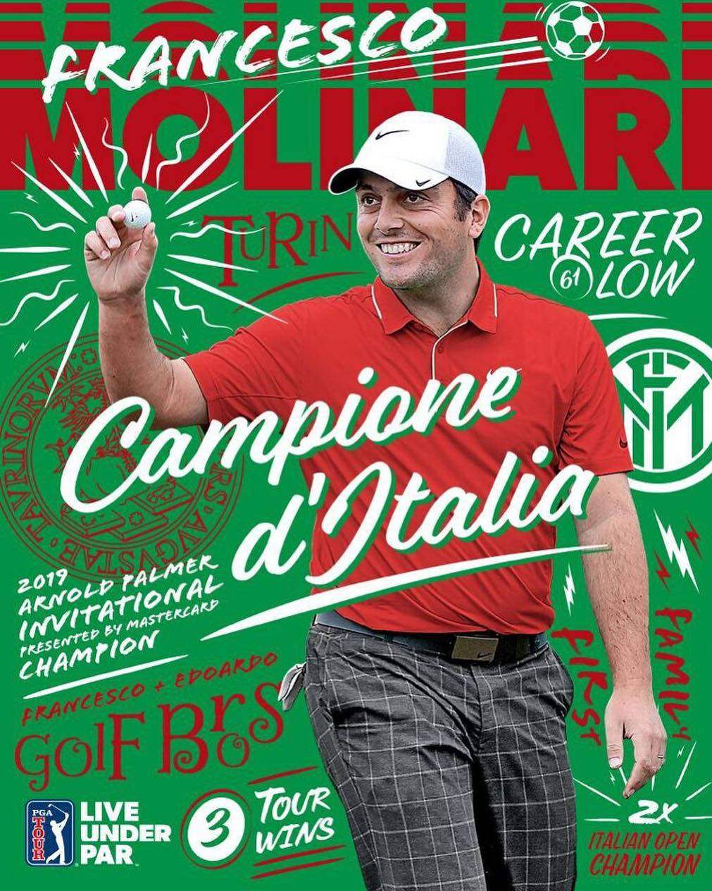 Francesco Molinari Magazine Front Cover Wallpaper