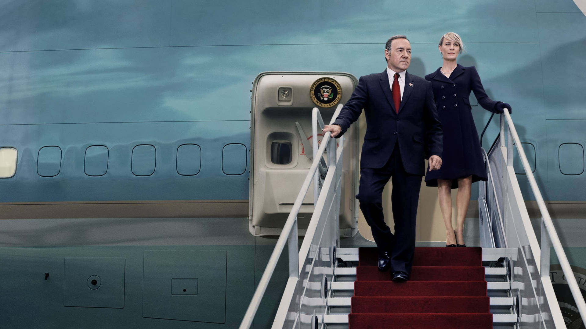 Francis And Claire Of House Of Cards Arrival Wallpaper