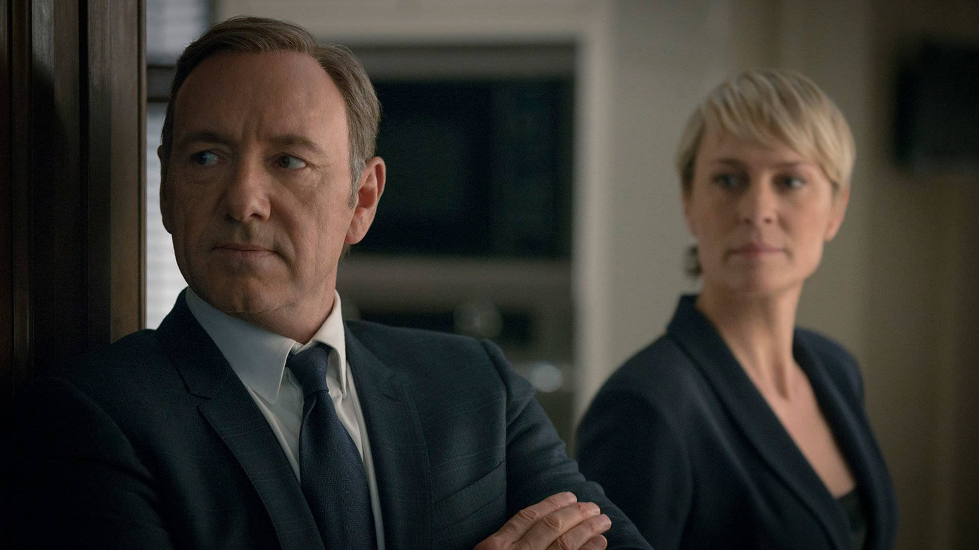 Power Duo of the House of Cards - Claire and Francis Underwood Wallpaper