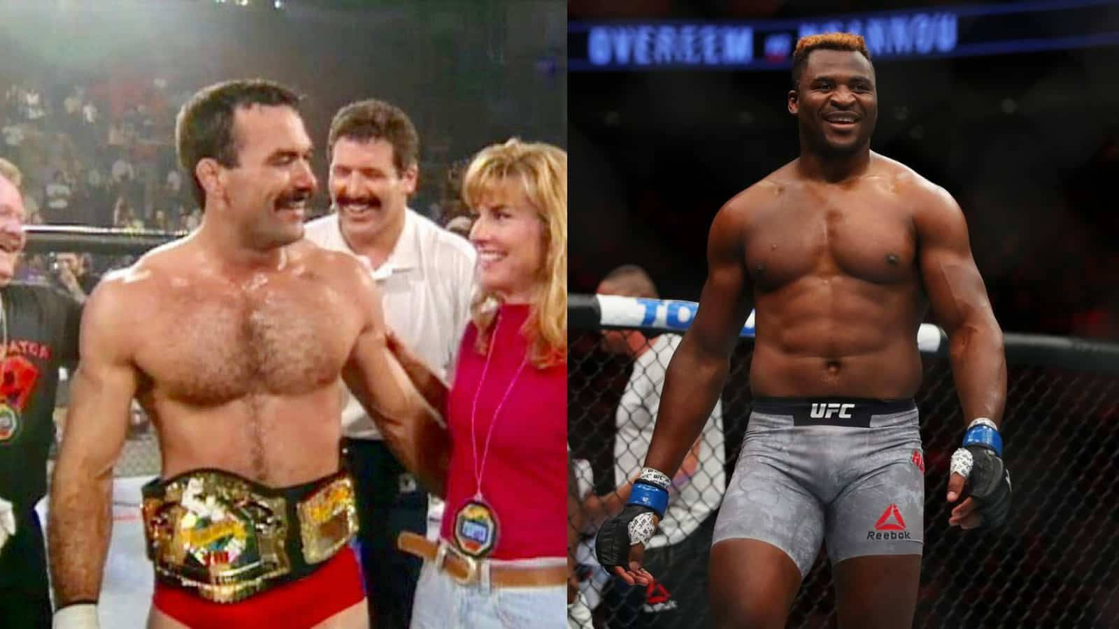 Francis Ngannou And Don Frye Pictures Wallpaper
