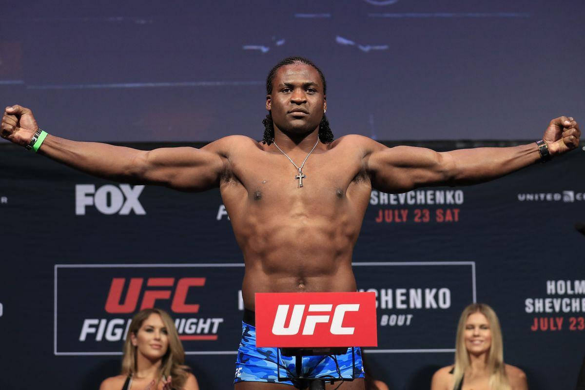 Francis Ngannou Arms Spread Wallpaper