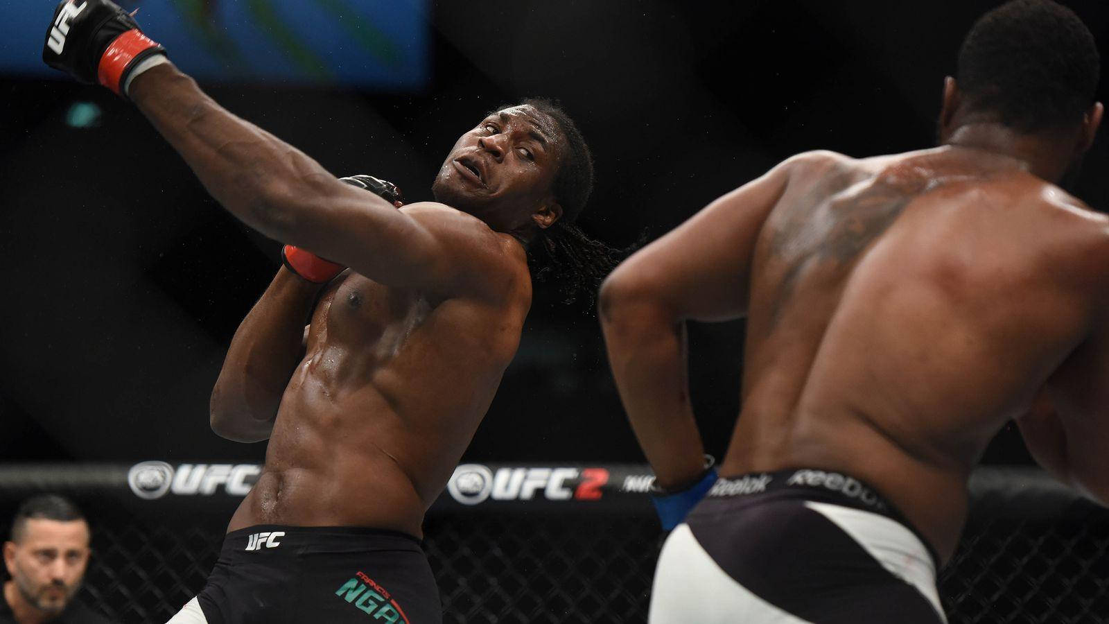 Francis Ngannou Missed Punch Wallpaper
