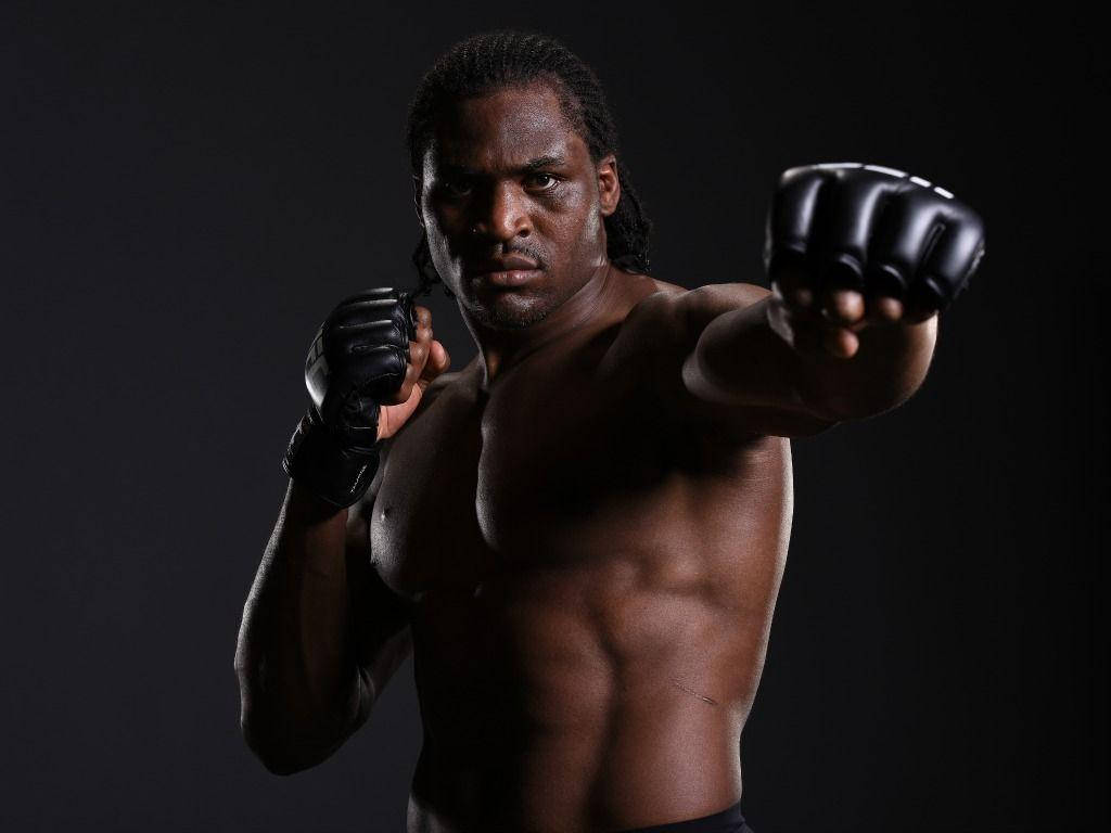 Francis Ngannou Posed Punch Picture