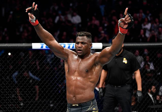 Francis Ngannou - Unstoppable Force in Action Wallpaper
