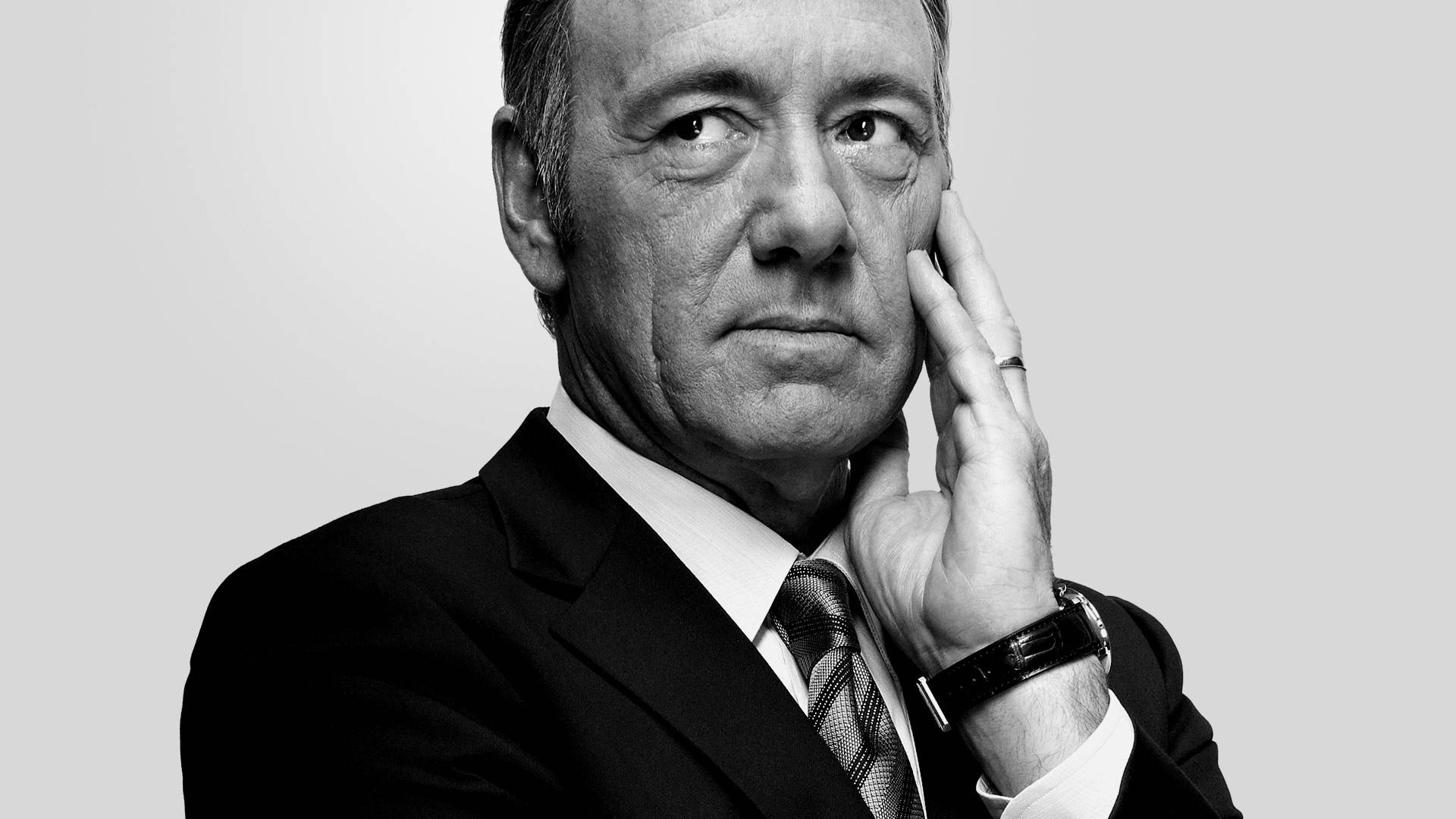 Francis Underwood Of House Of Cards Grayscale Photo Wallpaper