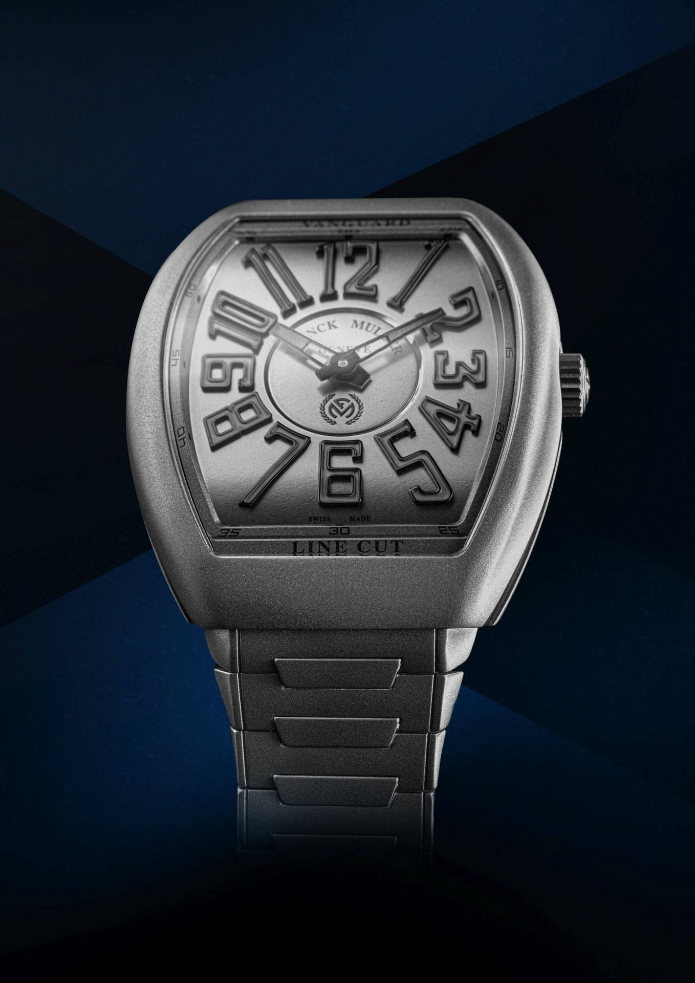 Elegant Luxury with Franck Muller Silver Vanguard Timepiece Wallpaper