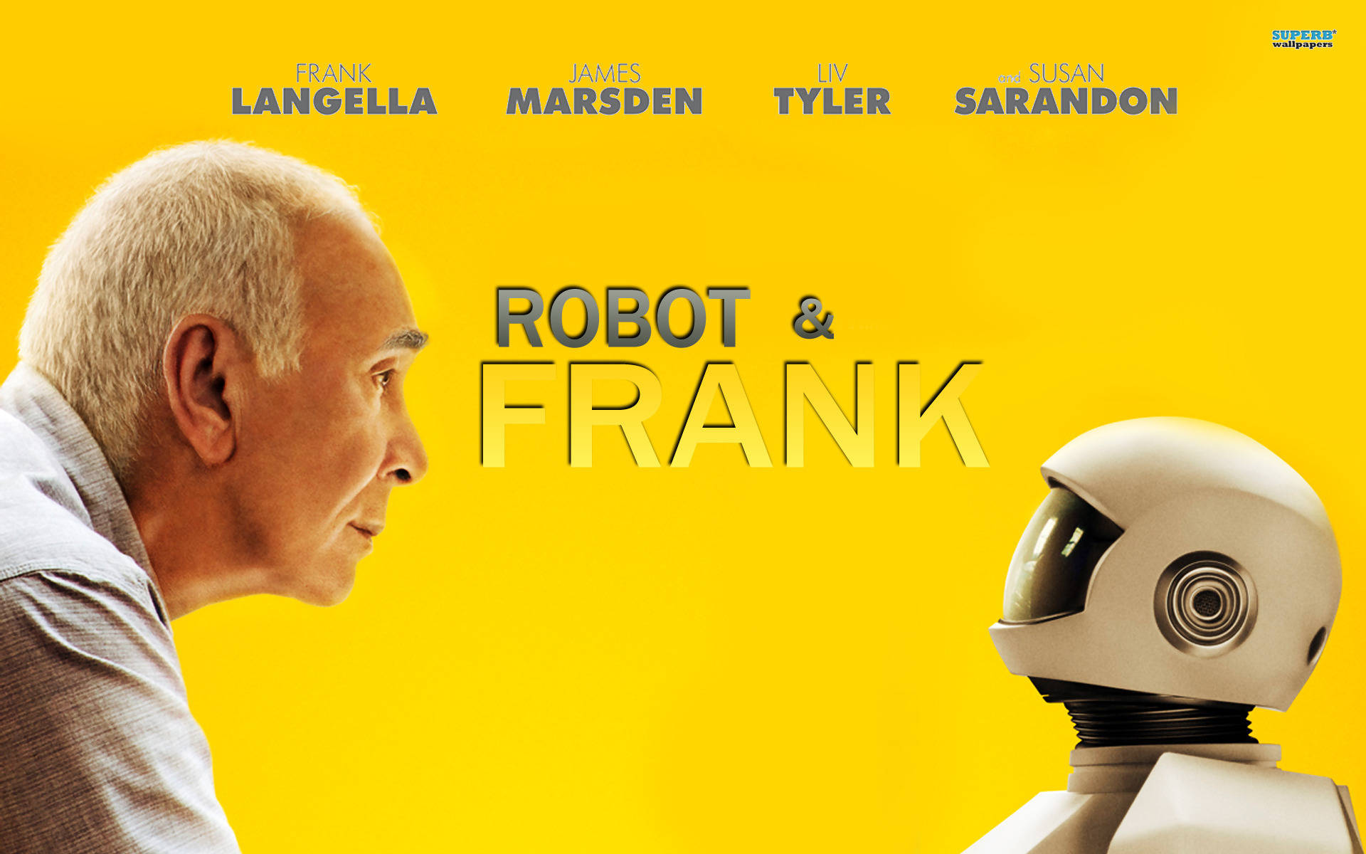 Franklangella Som Roboten I Filmen Frank Från 2012. Wallpaper