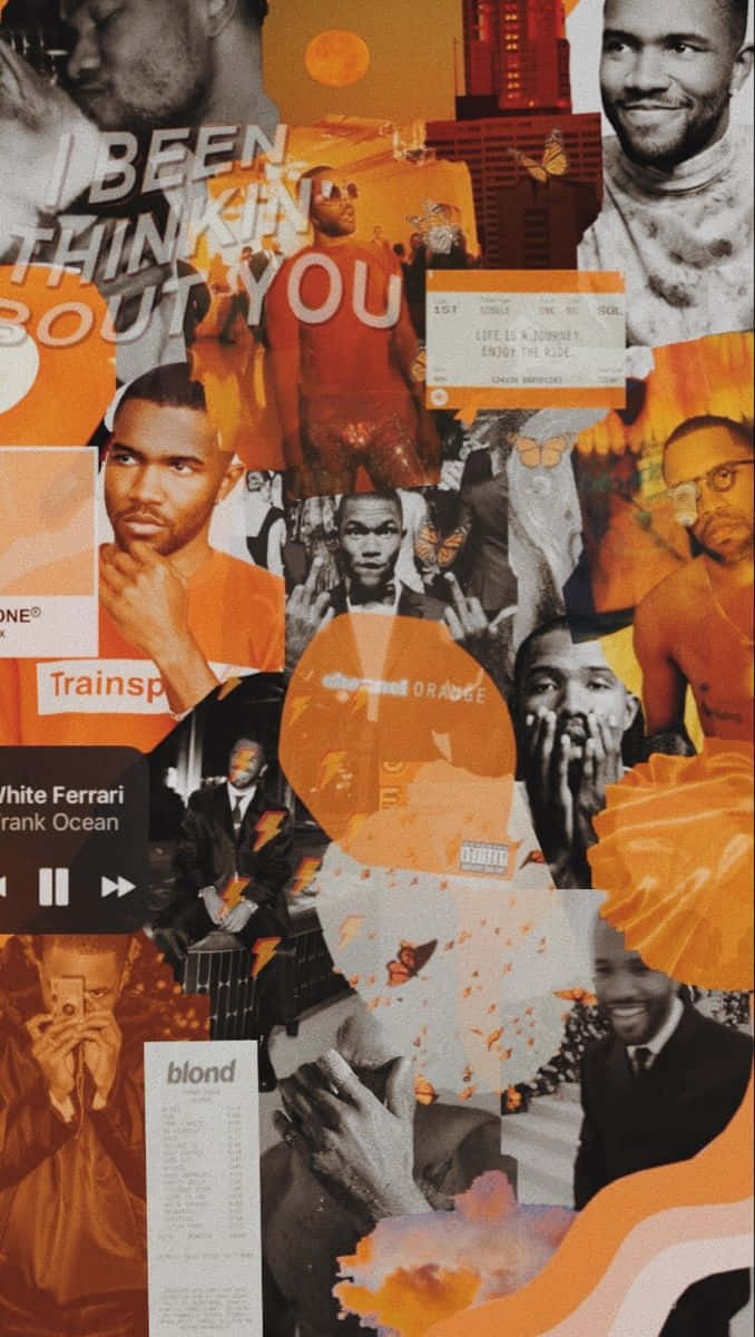 Frank Ocean Esthetiek Collage Achtergrond