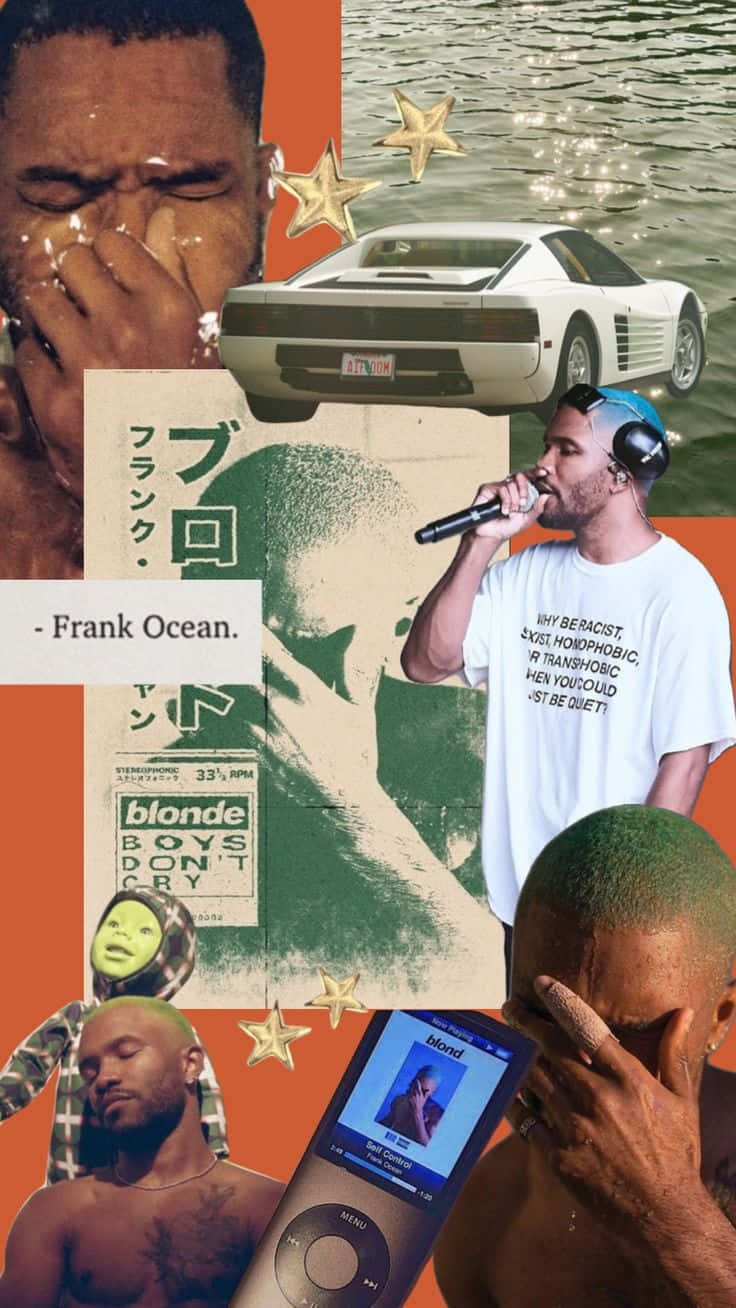 Frank Ocean Esthetiek Collage Achtergrond