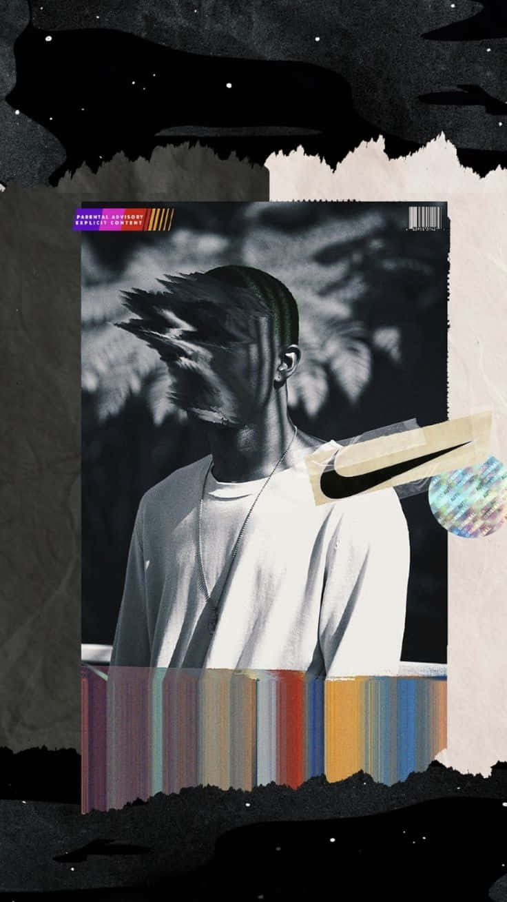 Frank Ocean Artistieke Collage Achtergrond