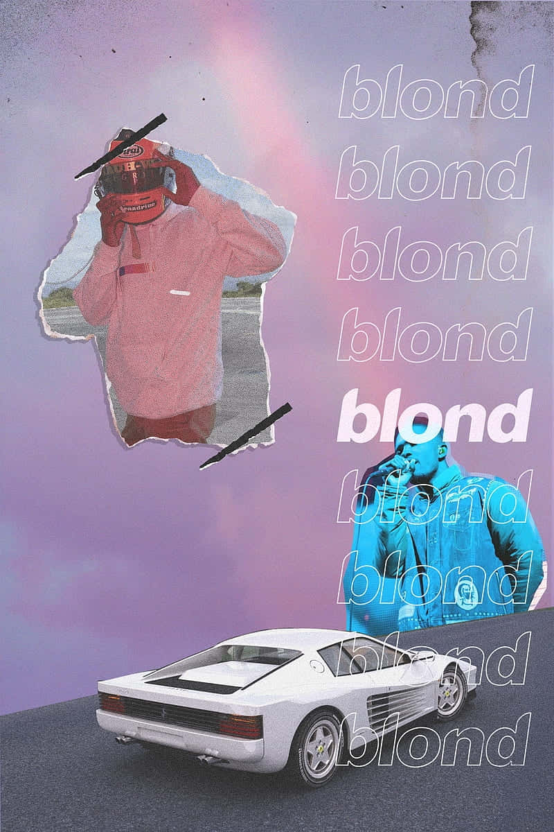 Frank Ocean Blond Esthetiek Collage Achtergrond