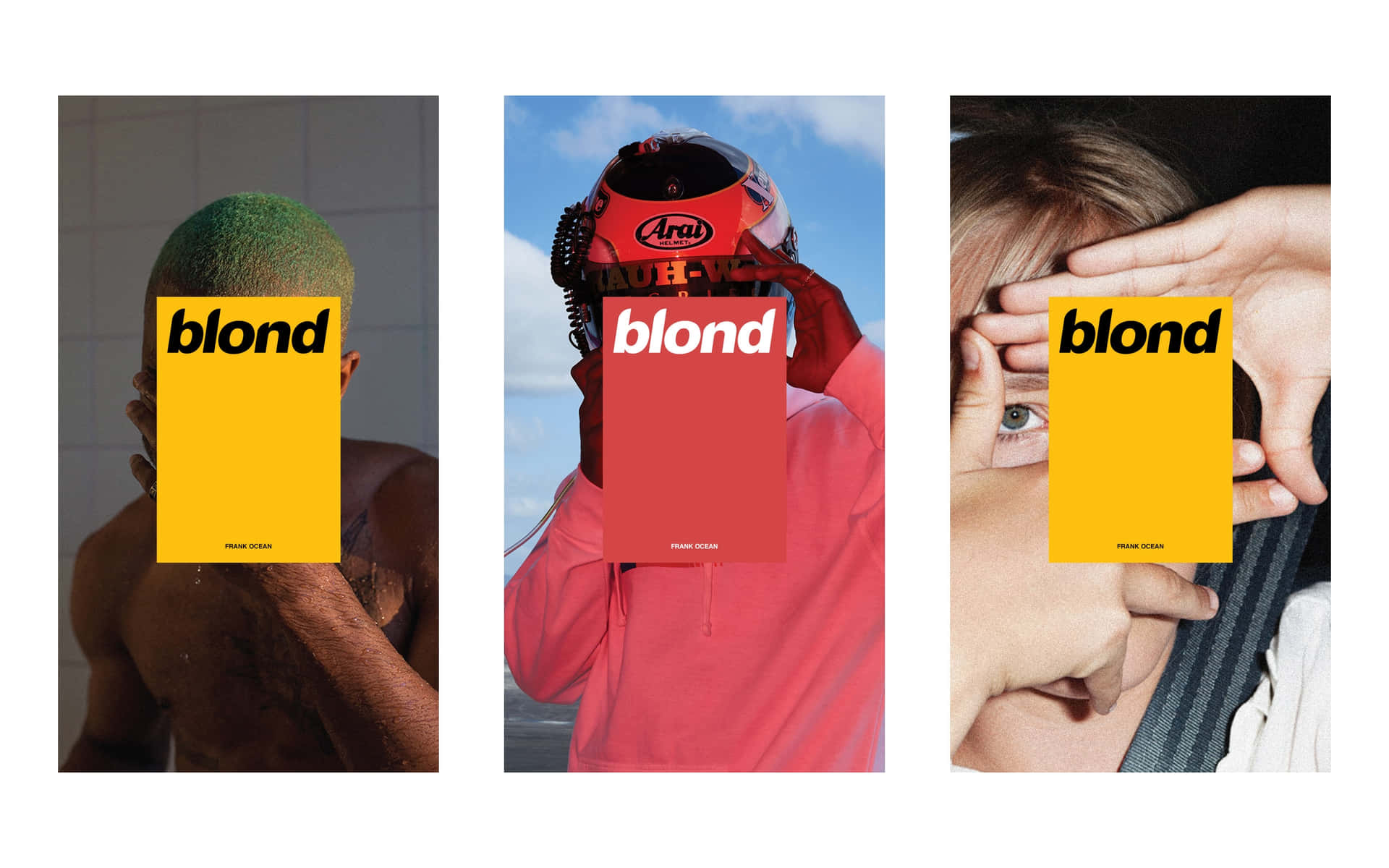 Triptych Aesthetic Blond Frank Ocean Wallpaper