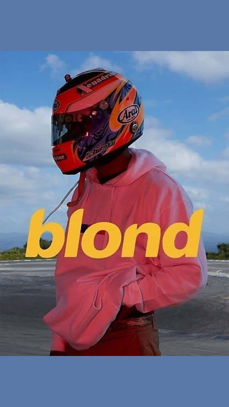 Download Frank Ocean Blond Helmet Aesthetic Wallpaper | Wallpapers.com