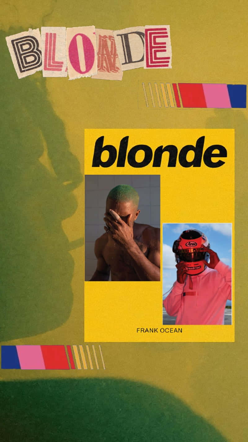 Frank Ocean Blonde Esthetiek Collage Achtergrond