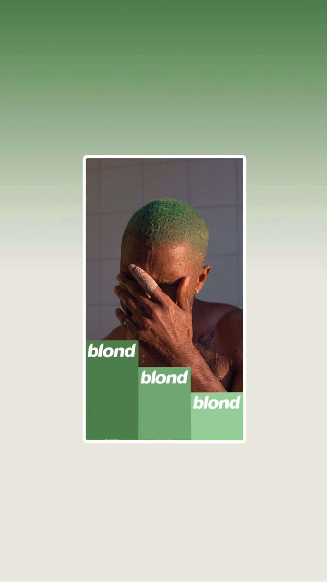 The "Blonde" Frank Ocean Wallpaper