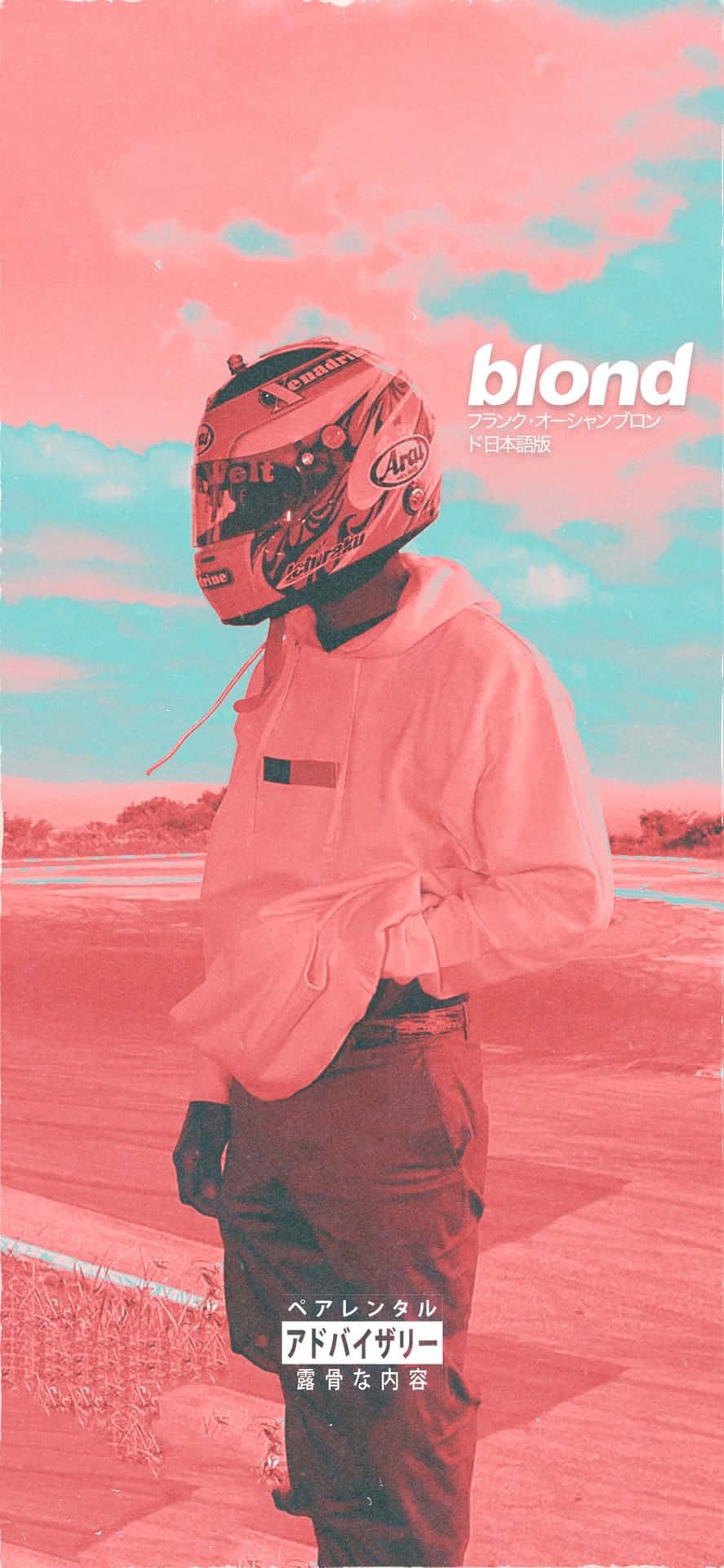 Download Frank Ocean Racing Helmet Aesthetic Wallpaper | Wallpapers.com