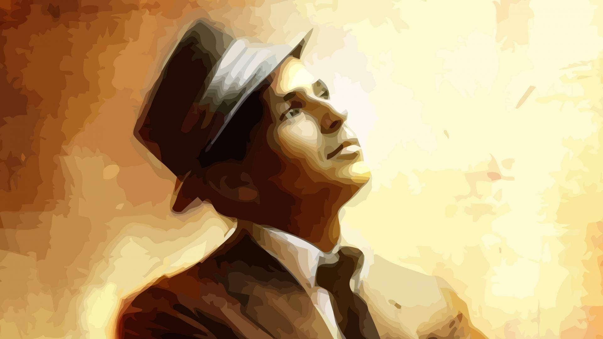 Frank Sinatra Portrait Painting Wallpaper