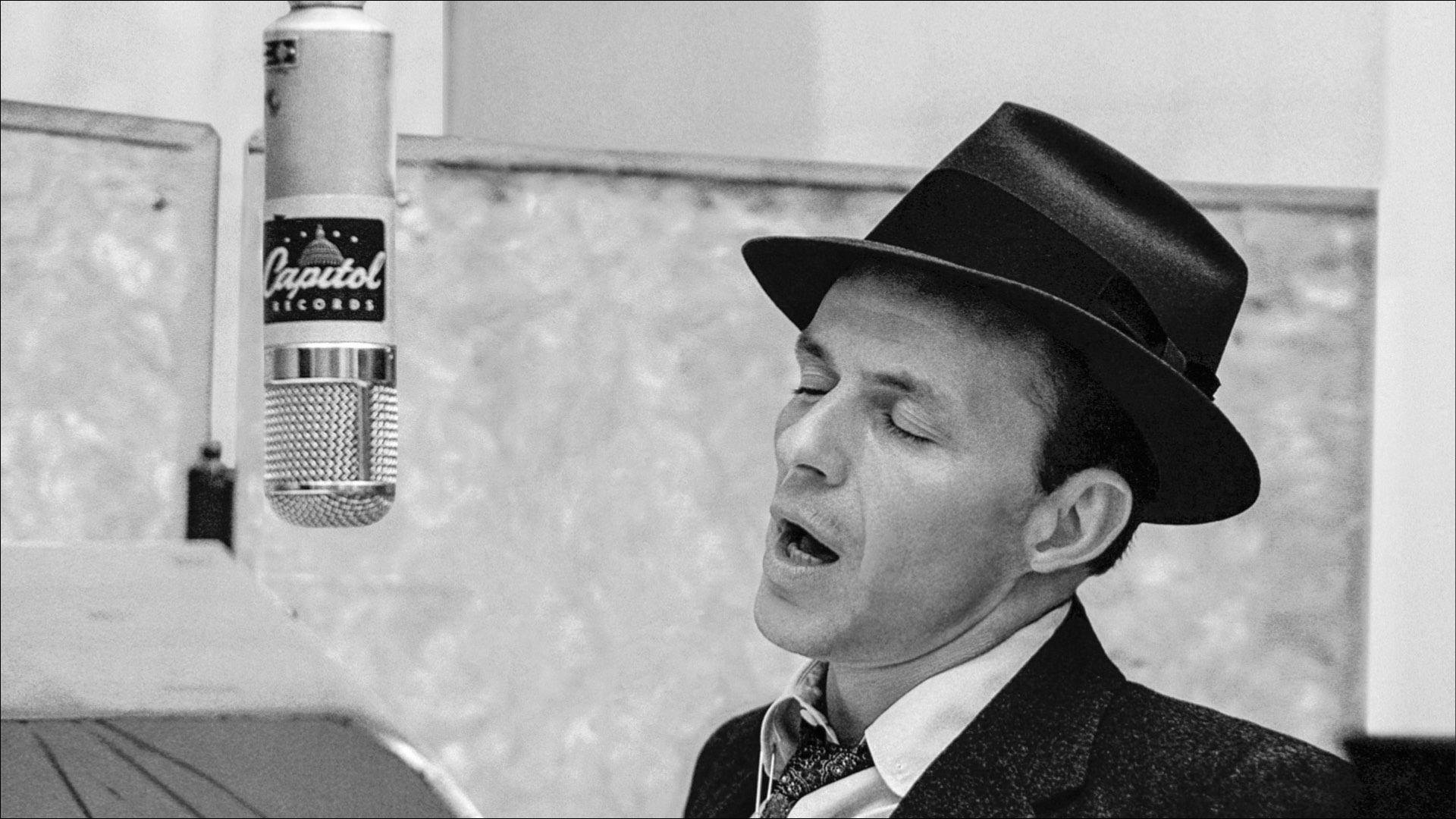 Frank Sinatra Singing With Eyes Closed Wallpaper