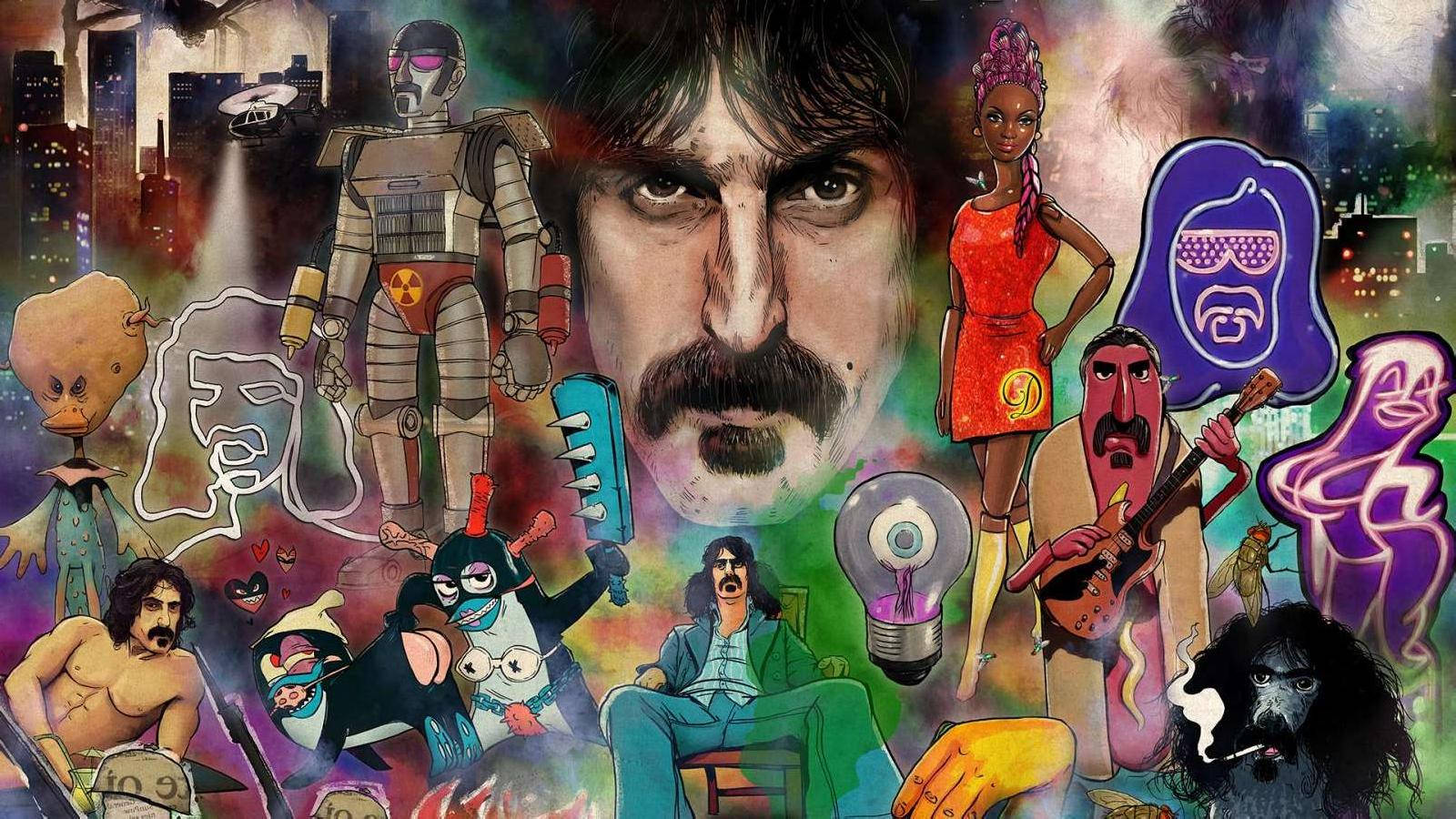 Collage D'arte Di Frank Zappa Sfondo