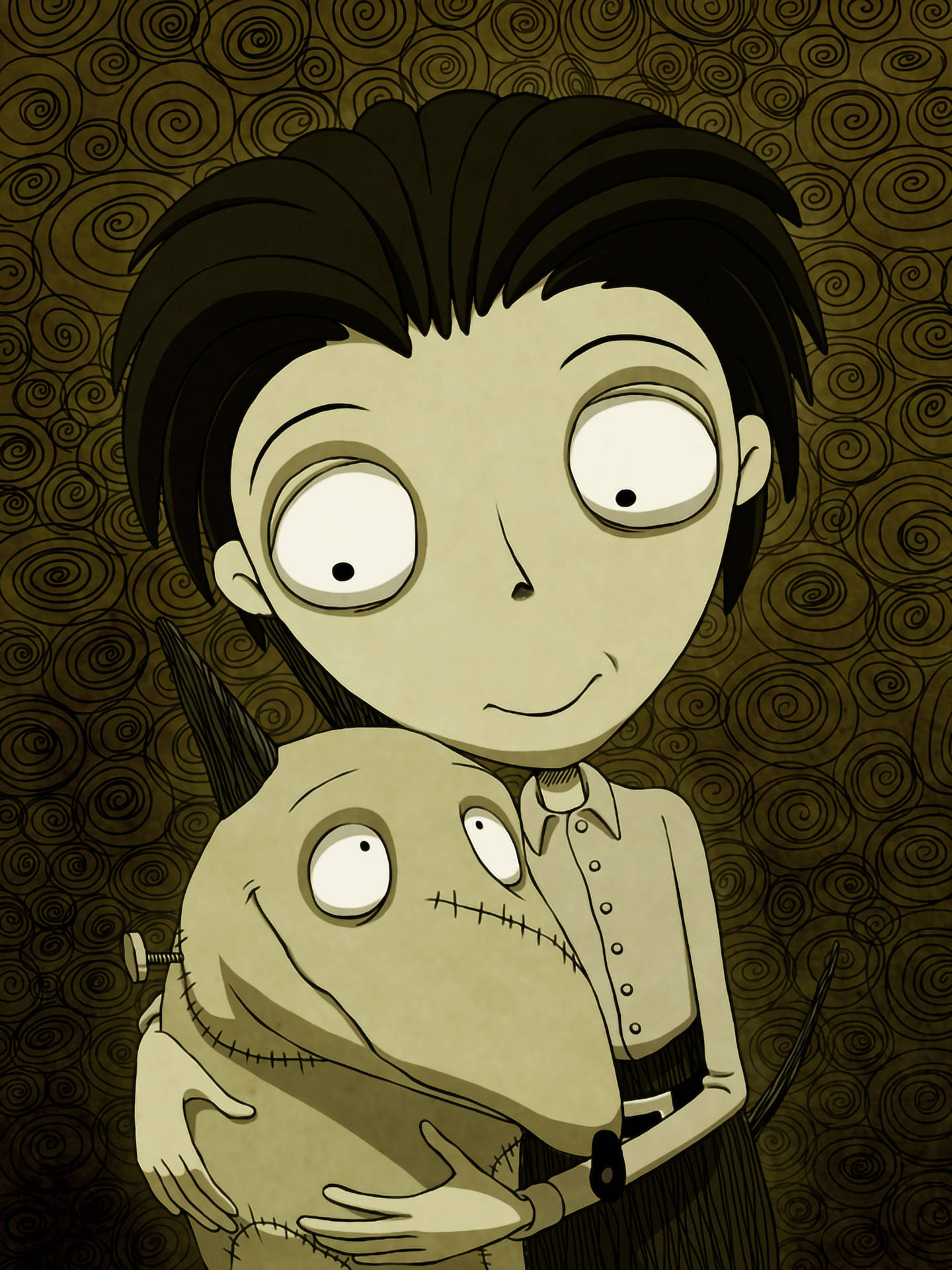 Frankenweenie Sparky And Victor Fanart Wallpaper