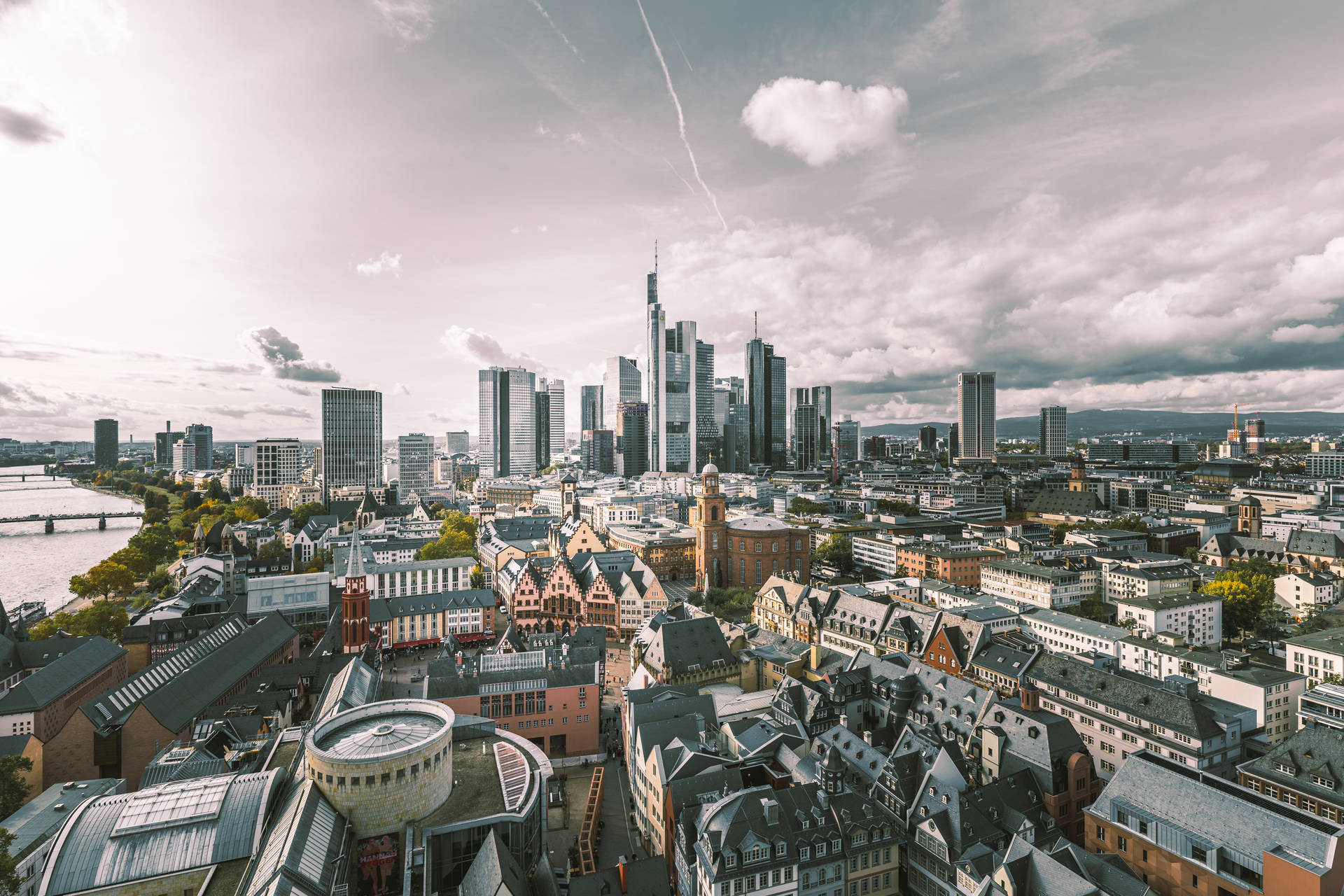 Frankfurt Skyline Germany Wallpaper