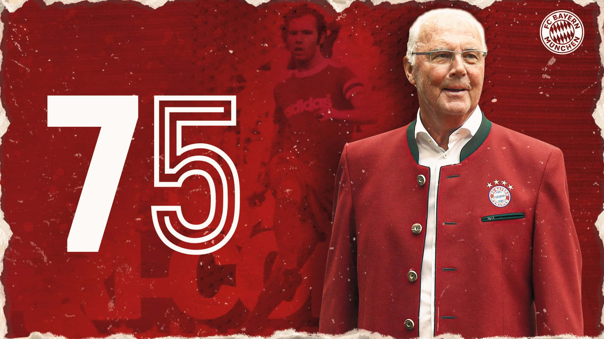 Franz Beckenbauer Bayern Munich Ærespræsident Tapet Wallpaper