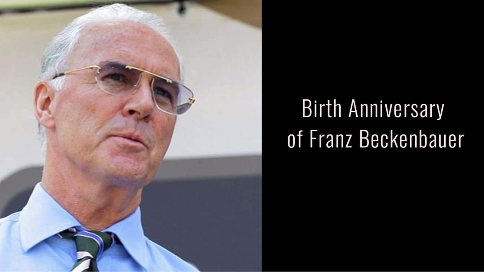 Franz Beckenbauer Birthday Graphic Design Wallpaper
