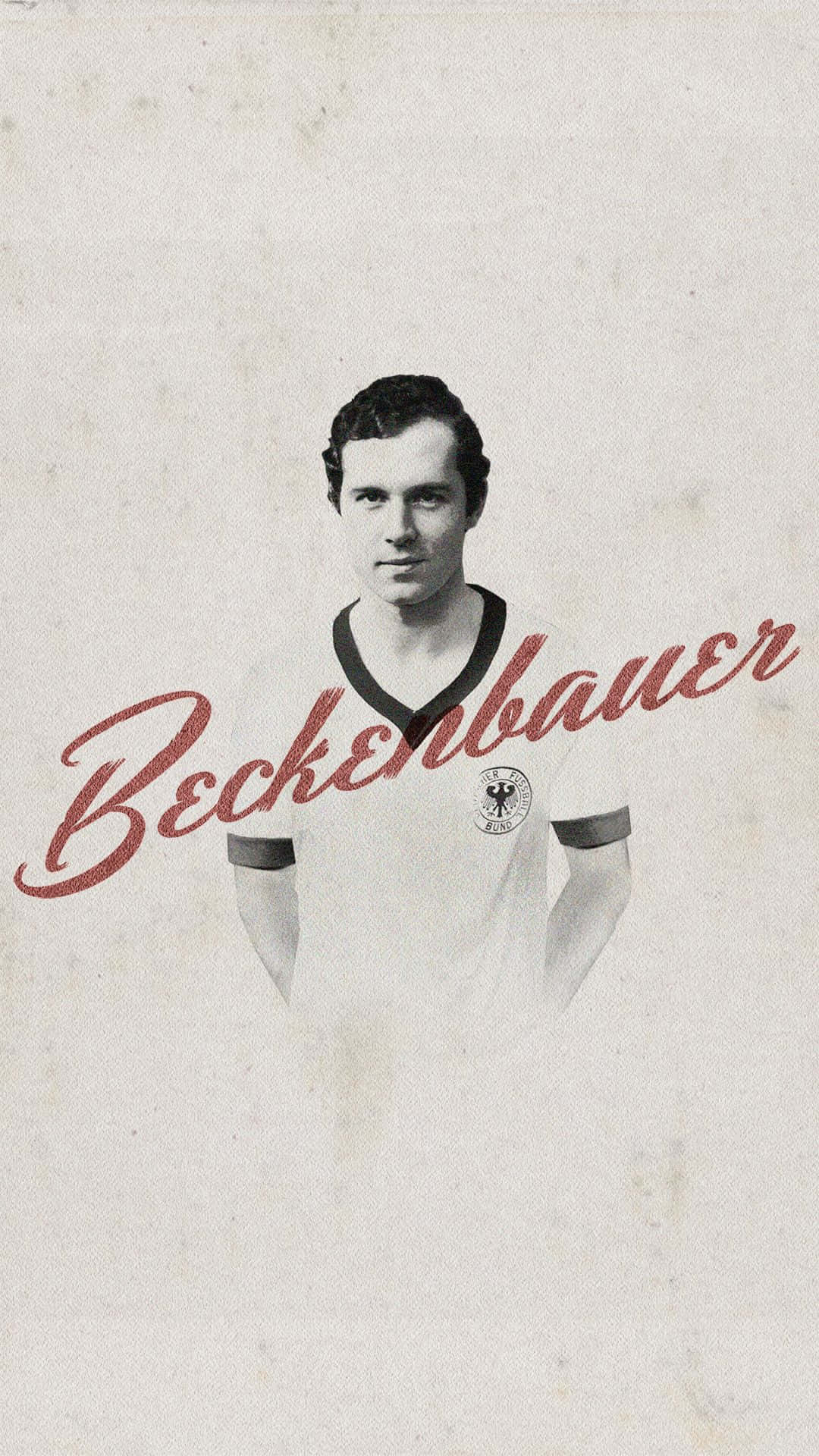 Illeggendario Franz Beckenbauer Nell'arte Digitale Sfondo