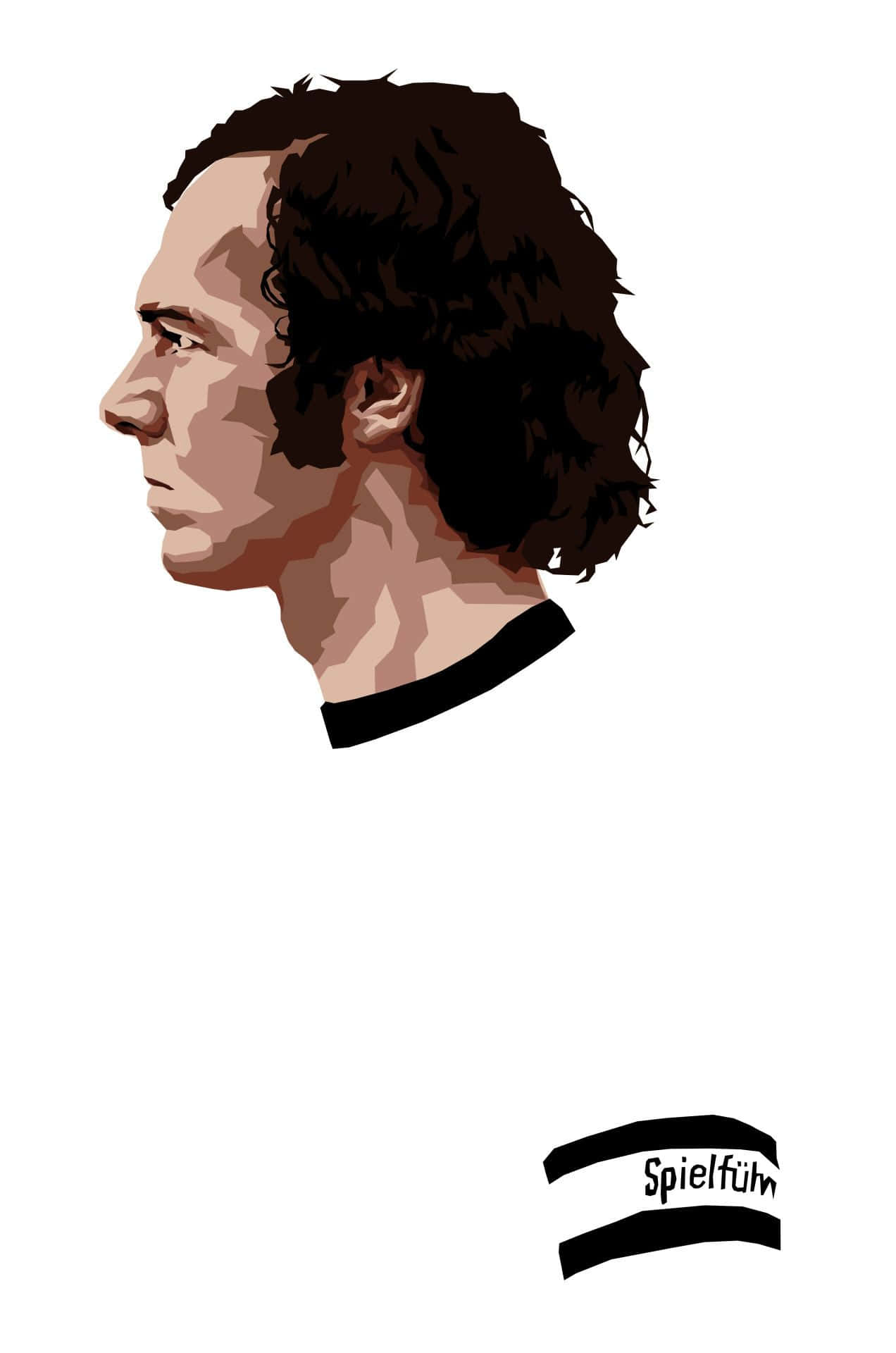 Franz Beckenbauer Digital Painting Wallpaper
