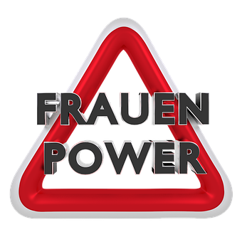 Frauen Power Traffic Sign PNG