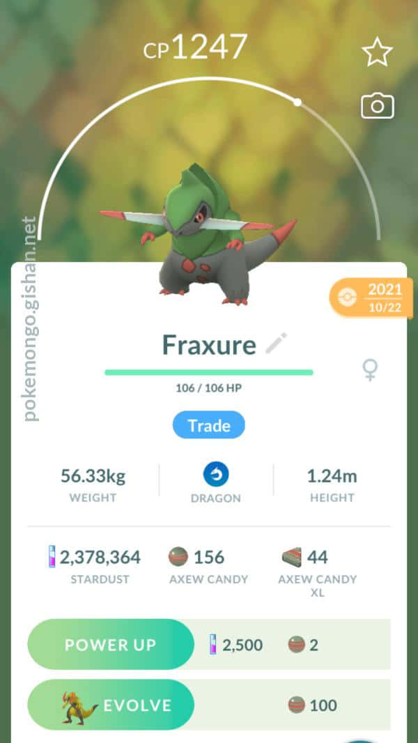 Fraxure Stats And Abilities Wallpaper