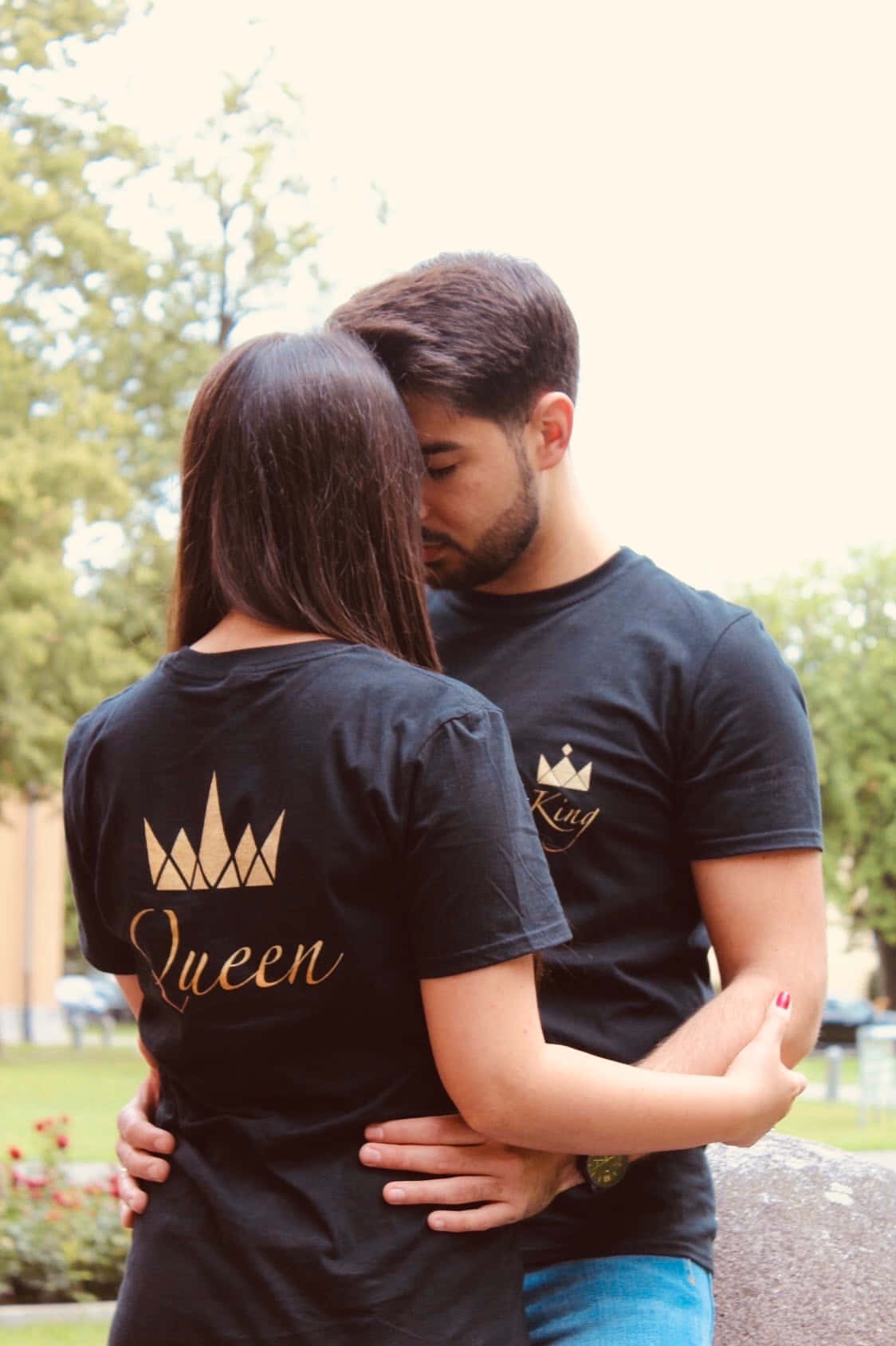 Couple T-shirt Set - Queen And King