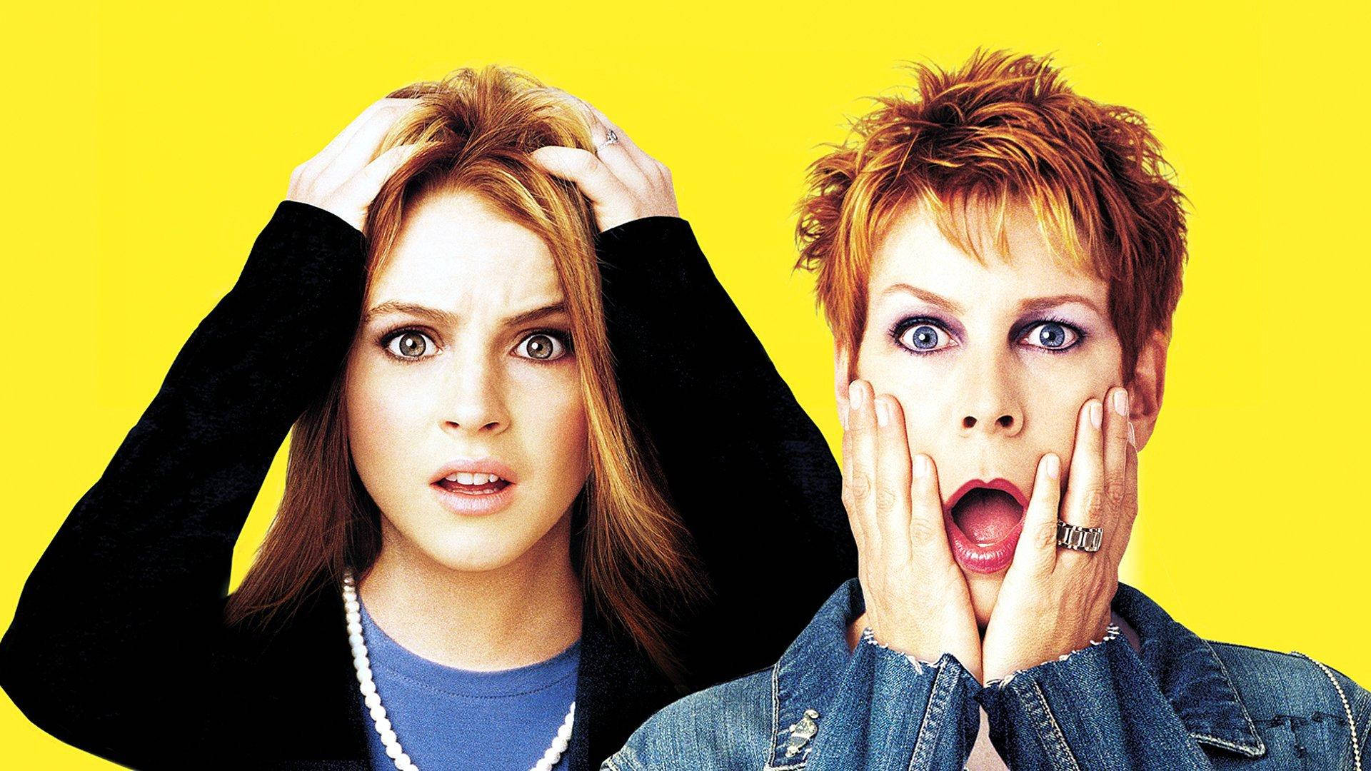 Freaky Friday Cast Shocked Expressions Background