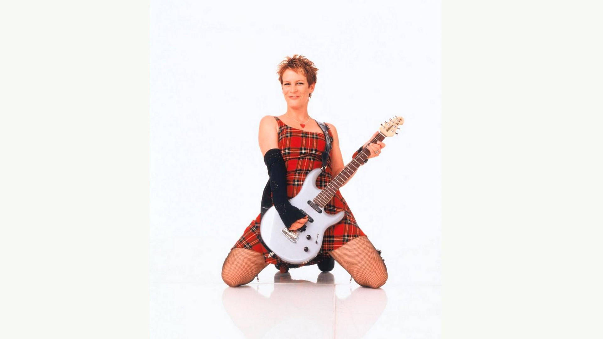 Freaky Friday Jamie Lee Curtis Playing Guitar Background