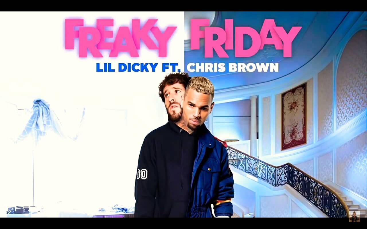 Freaky Friday Lil Dicky Chris Brown Poster Wallpaper