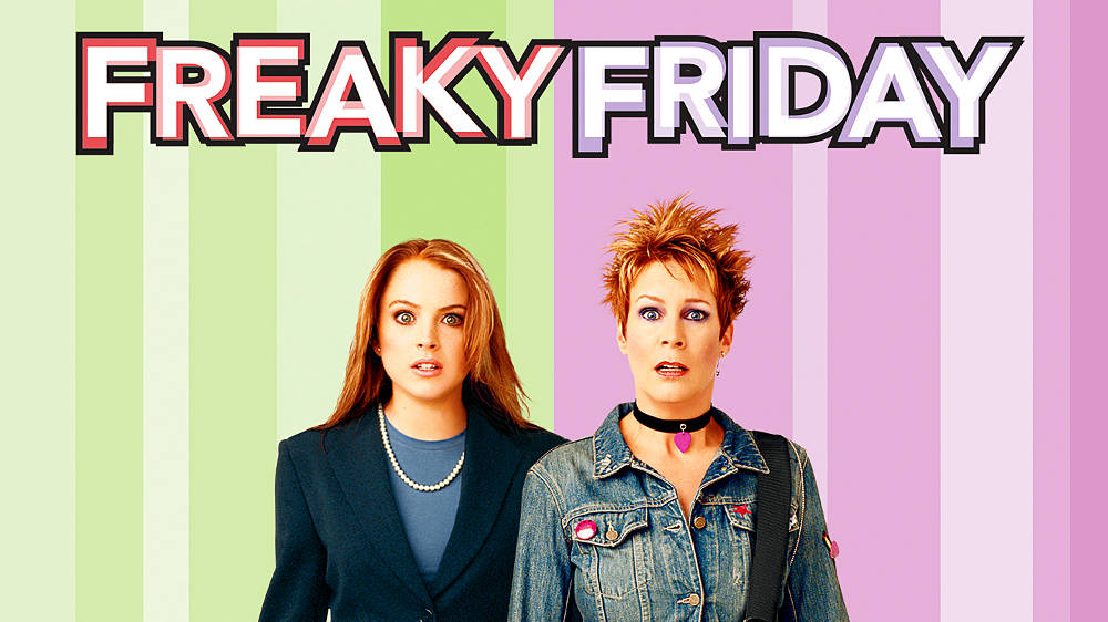 Freaky Friday Split Color Poster Background