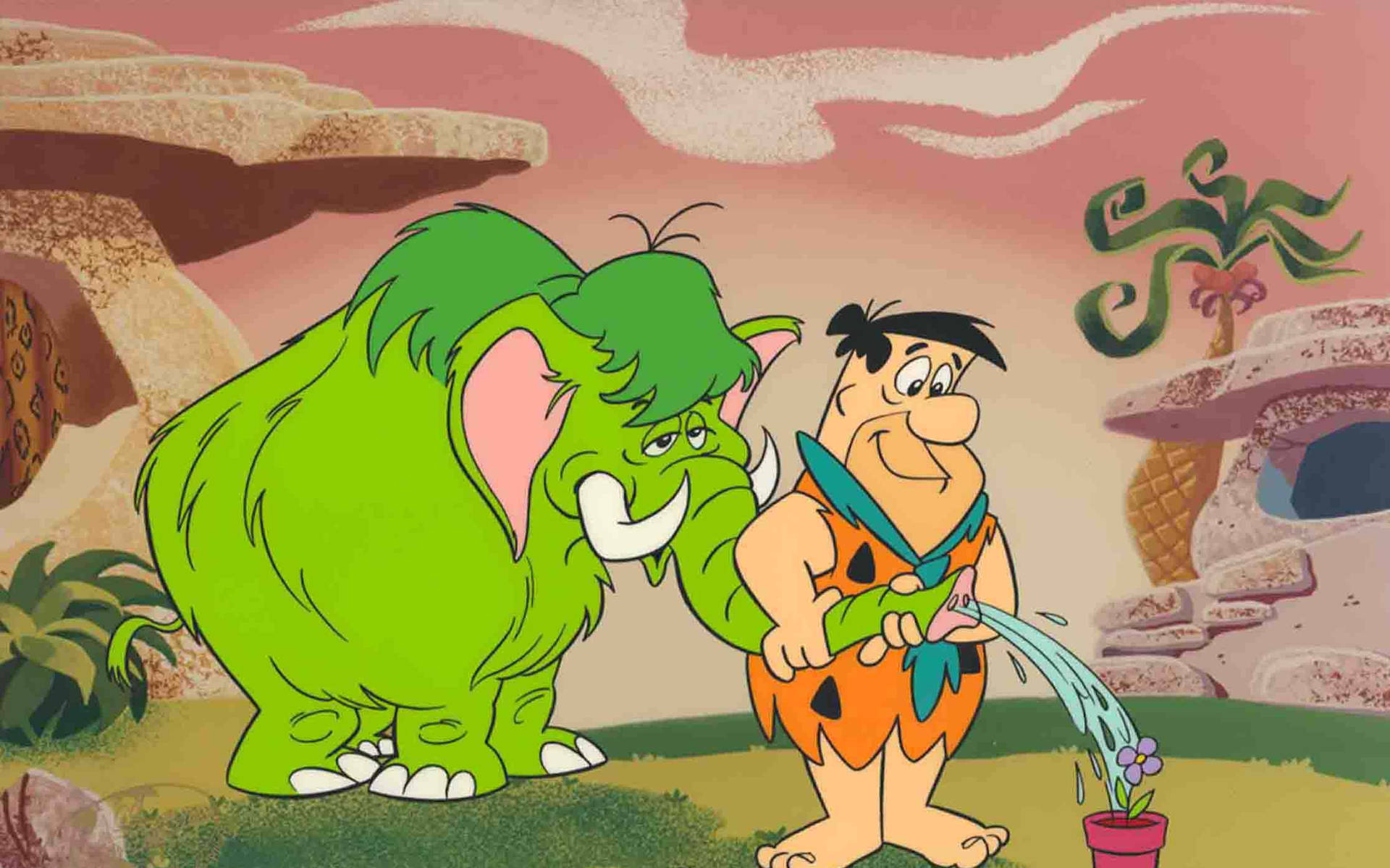 Fredflintstone Mammoth Hose (this Sentence Doesn't Make Sense In English, Please Provide A Context To Translate It Accurately) Wallpaper