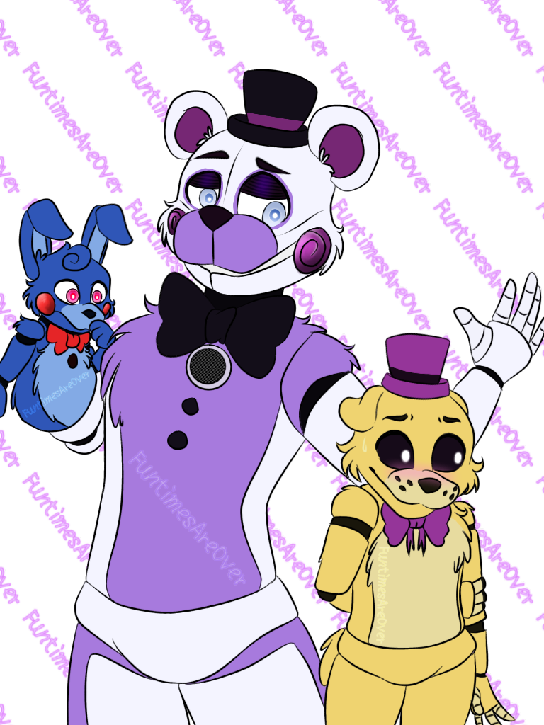 Download Fredbear_and_ Friends_ Fan_ Art | Wallpapers.com