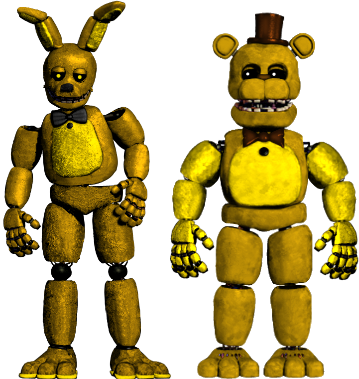 Download Fredbearand Spring Bonnie Render | Wallpapers.com