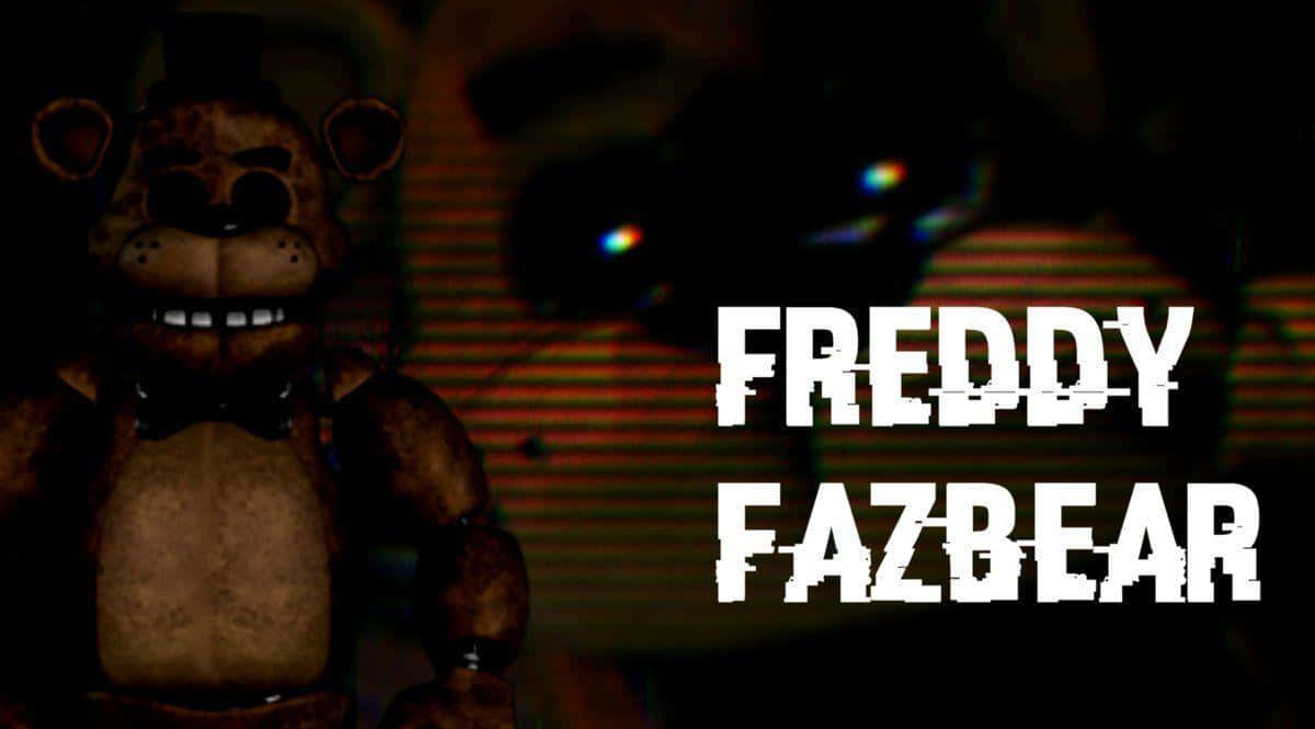 Captivating Freddy Fazbear with a microphone in the dark ambiance Wallpaper
