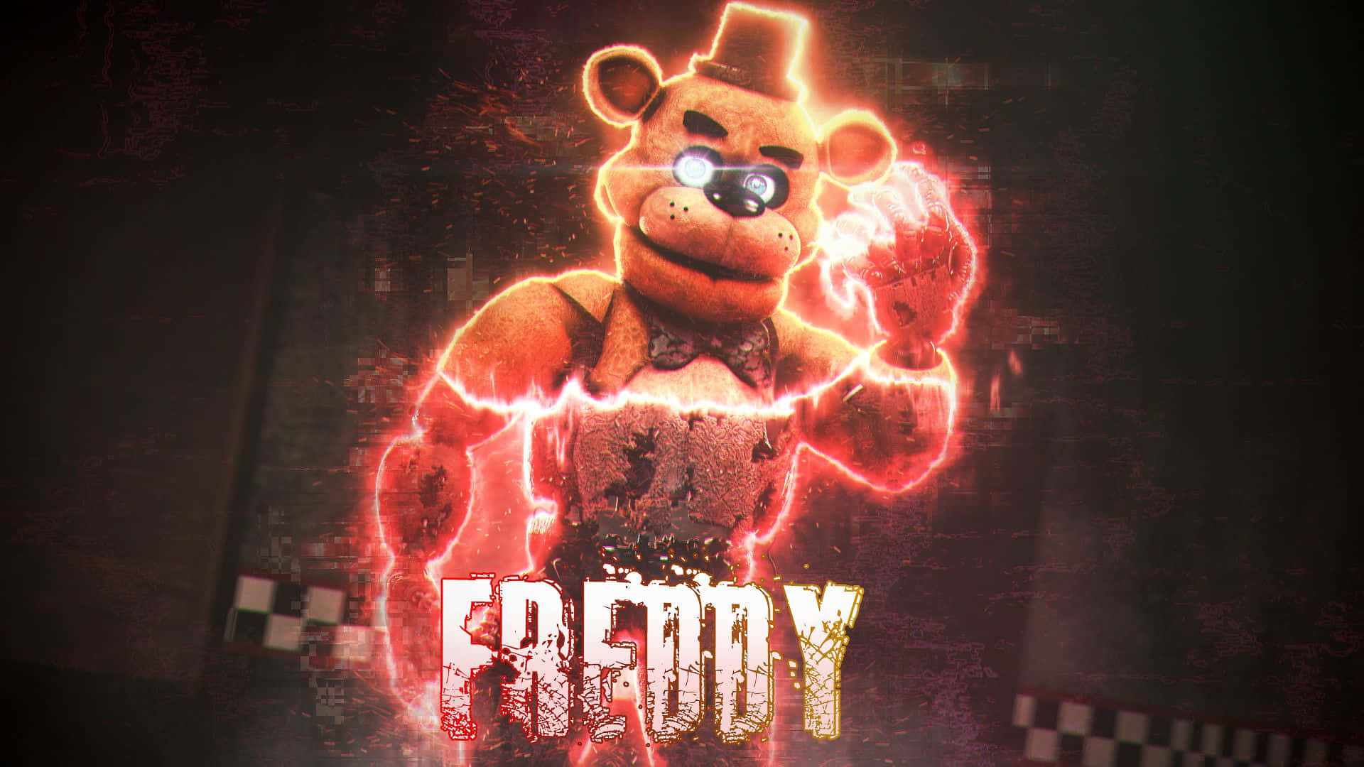 Frightful Freddy Fazbear - The Iconic Horror Game Character Wallpaper