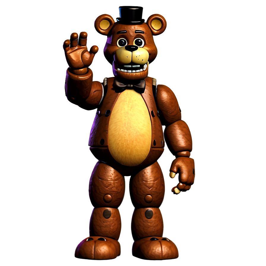 Freddy Fazbear Animated Series Style Png 05252024 PNG