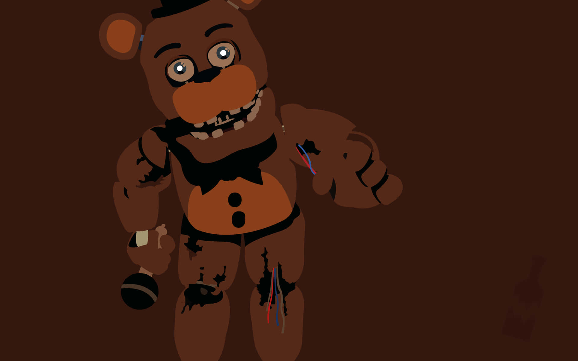 A Teddy Bear With A Gun On His Head