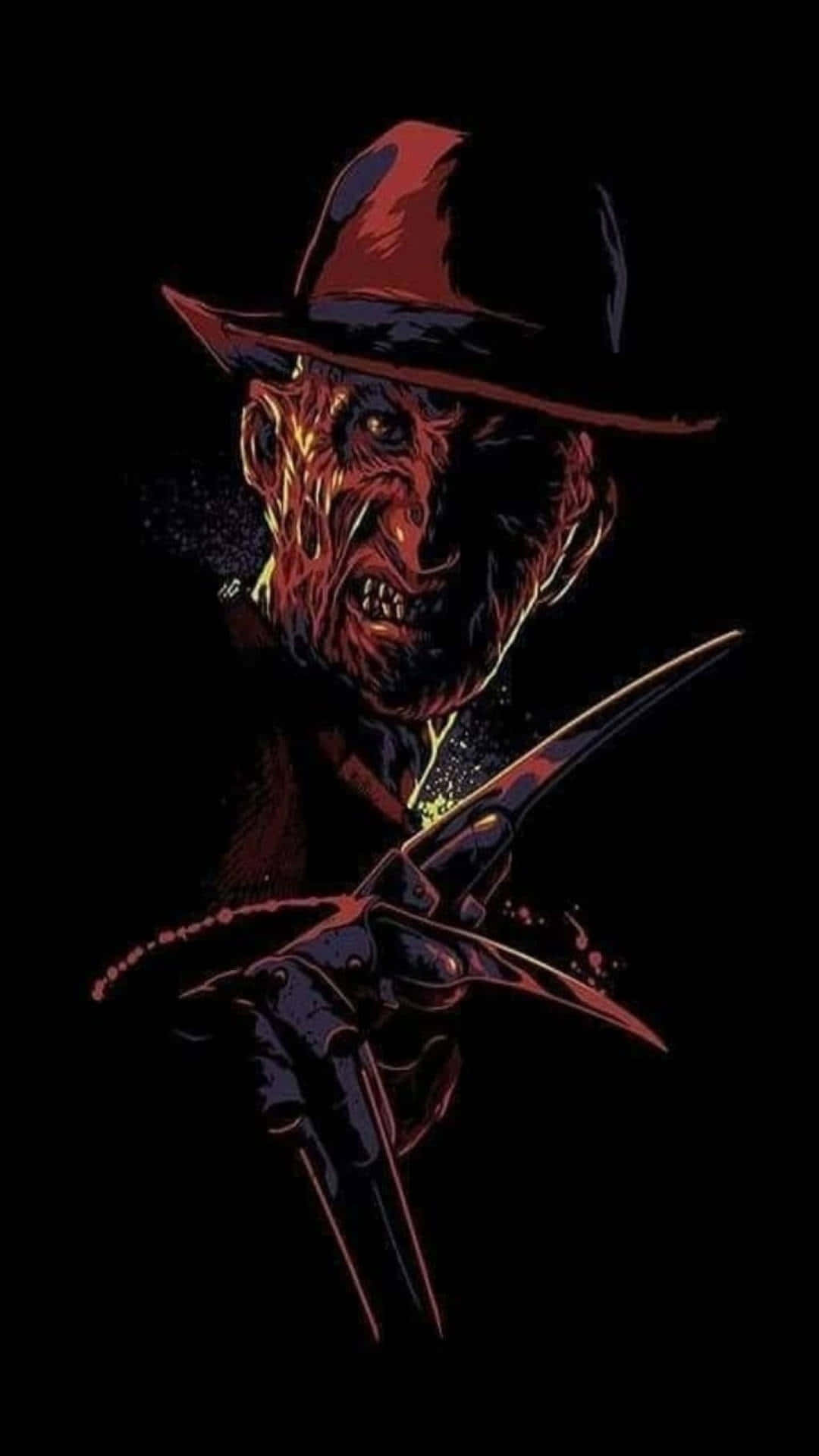 Freddy Krueger striking a sinister pose