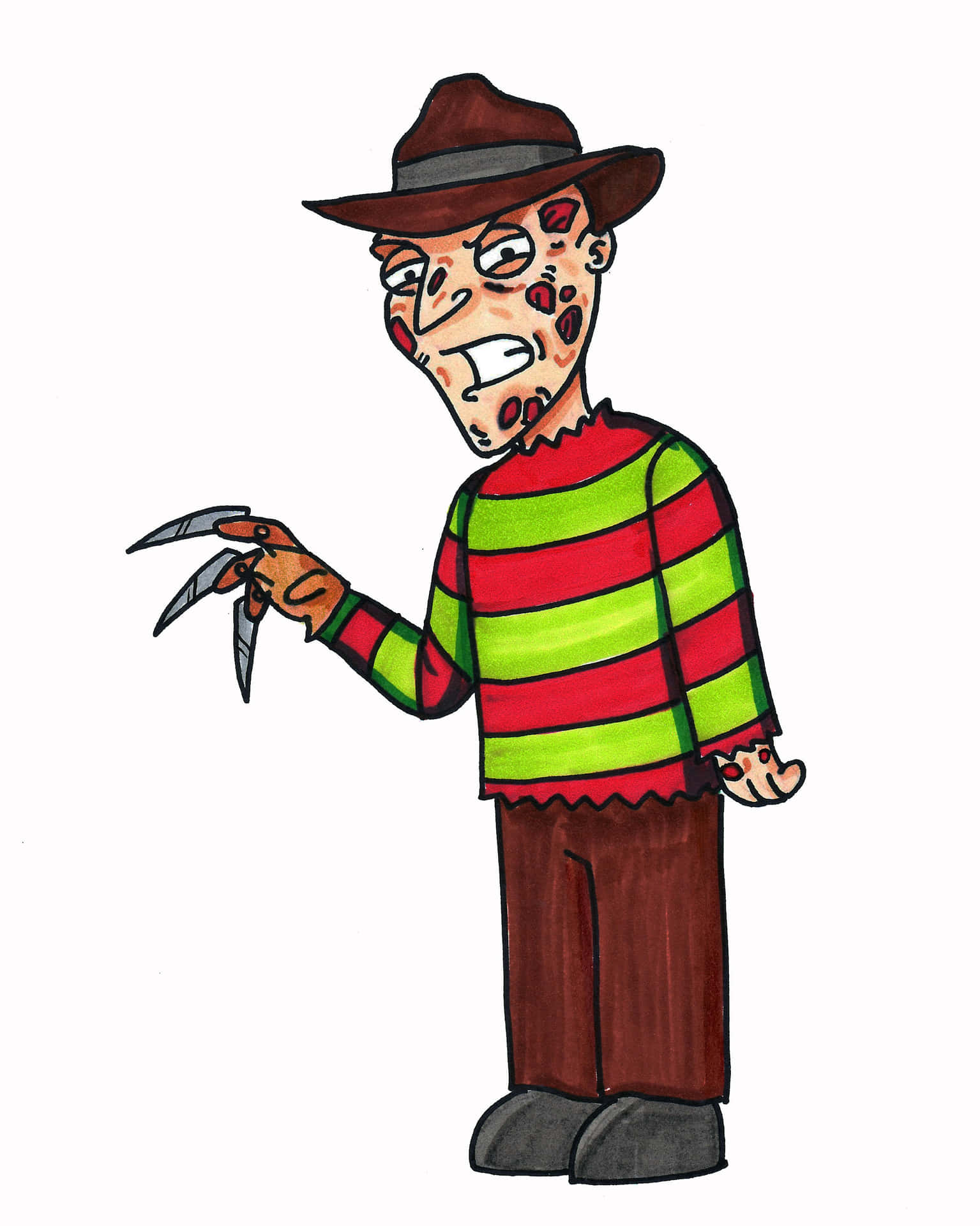 A Terrifying Sight: Freddy Krueger Lurking In the Shadows