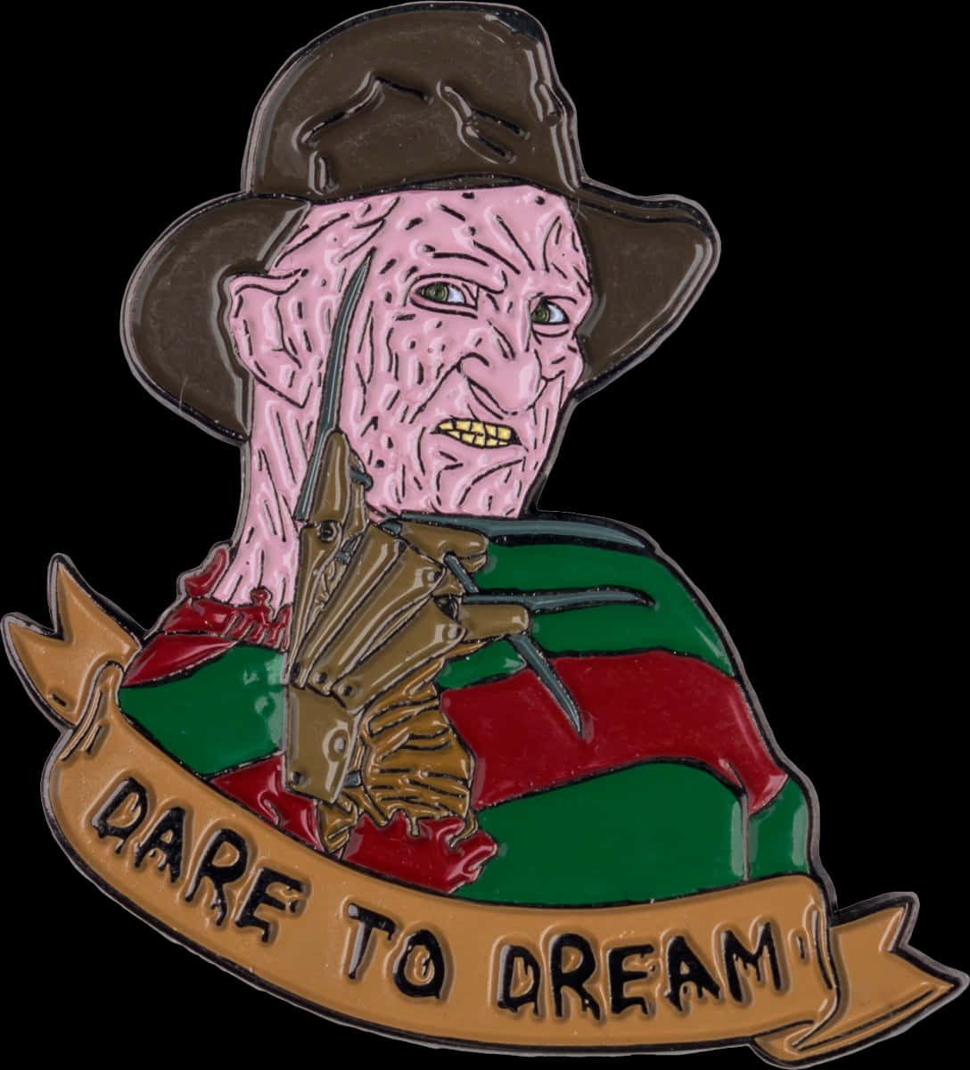Freddy Krueger Dareto Dream Pin PNG