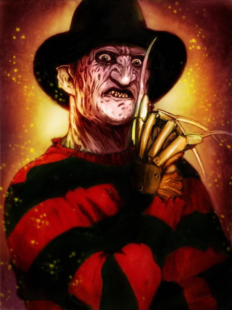 Caption: Chilling Presence - Freddy Krueger, the Nightmare Horror Villain Wallpaper